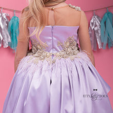 Hi Low Ivy Swan Dress (Purple)