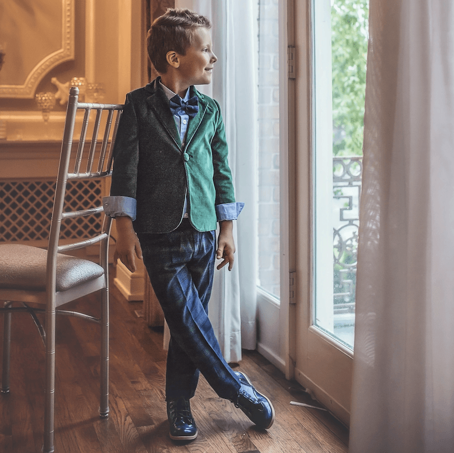 Charles Suit (Green) - Couture - Itty Bitty Toes