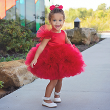 Kloe Dress (Red) - Couture - Itty Bitty Toes