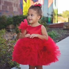 Kloe Dress (Red) - Couture - Itty Bitty Toes