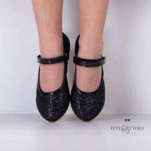 Ina Sparkly Black (Faux)