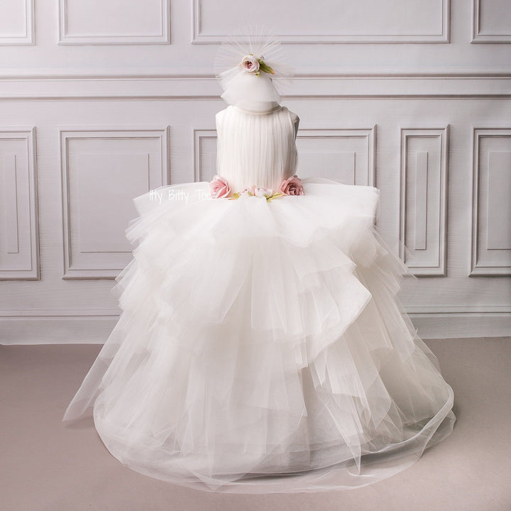 Victoria Gown (White) - Couture - Itty Bitty Toes
