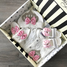 Angel Wings Jewels Set (Pink) - Newborn Set - Itty Bitty Toes