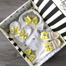 Crown Jewels Set (Yellow) - Newborn Set - Itty Bitty Toes