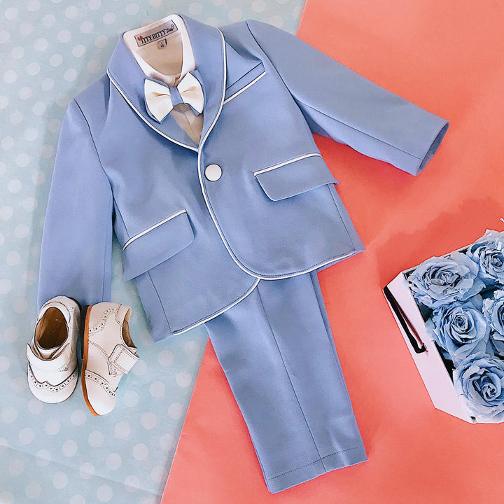 Alex Suit (Blue) - Couture - Itty Bitty Toes