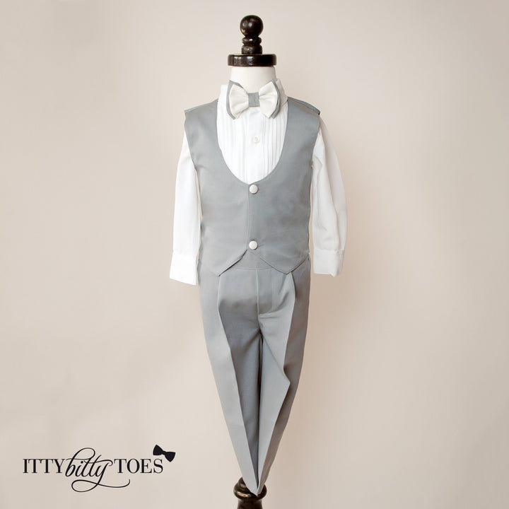William Vest Set (Gray) - Itty Bitty Toes
 - 1