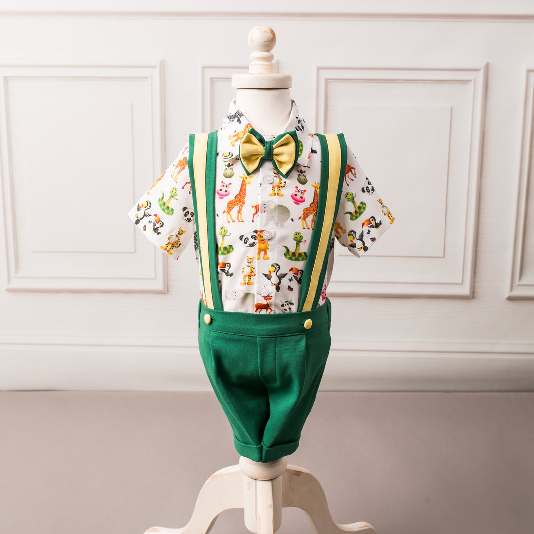 Animal Kingdom Suspender Set - Couture - Itty Bitty Toes