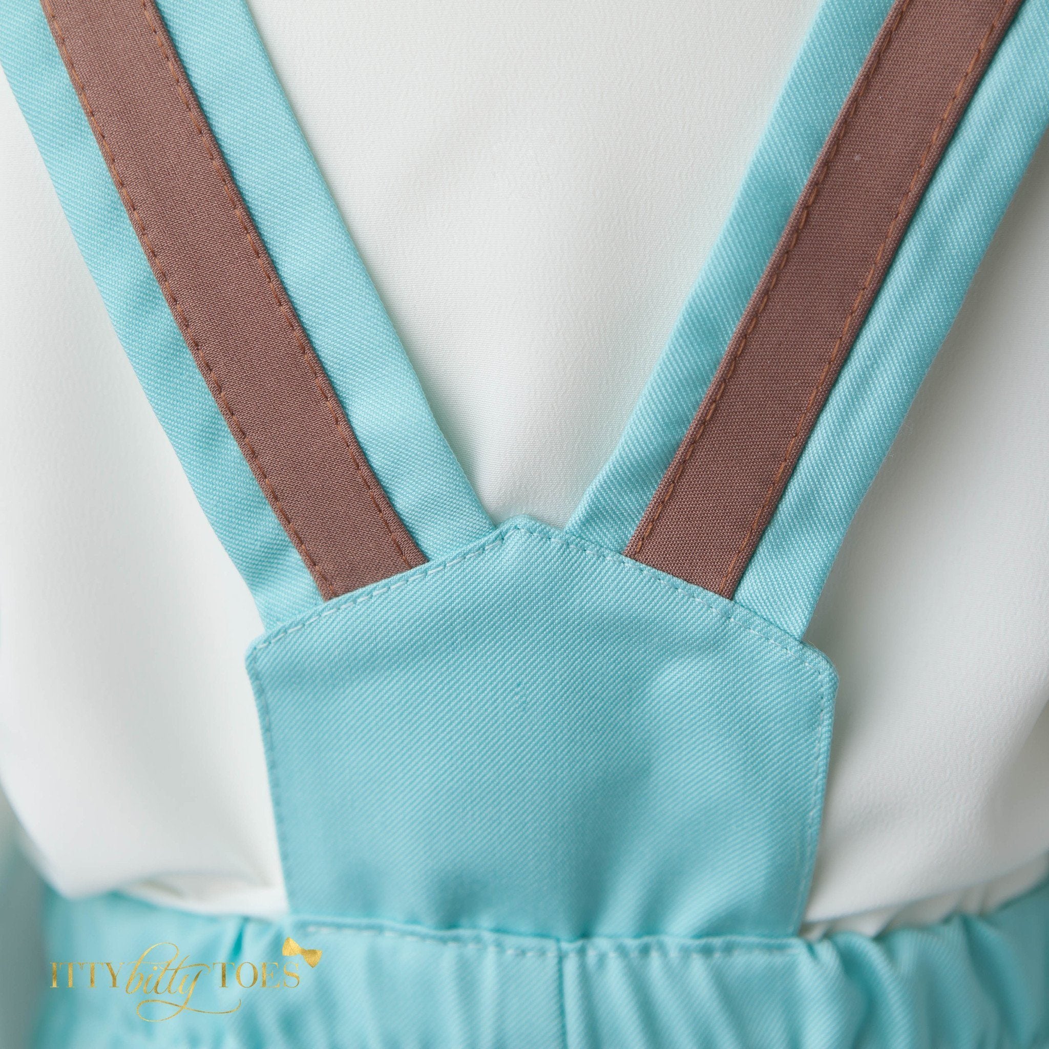 Christiano Suspenders Set (Mint & Brown) – Itty Bitty Toes