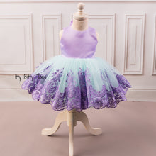 Princess Demi Dress (Teal & Purple) - Couture - Itty Bitty Toes