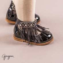 Gigi Black Feather - Shoes - Itty Bitty Toes