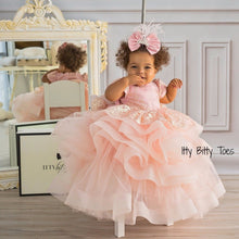 Hadley Dress (Blush) - Couture - Itty Bitty Toes