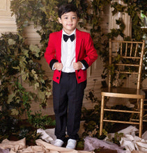 Charles Suit (Red & Black) - Couture - Itty Bitty Toes