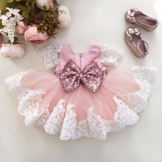 Princess Julia Dress (Rose Gold) - Baby Shop Online – Itty Bitty Toes