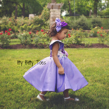 Leila Dress (Purple) - Couture - Itty Bitty Toes