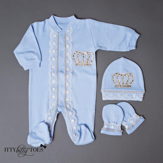 Blue Prince 10 Piece Newborn Set – Itty Bitty Toes