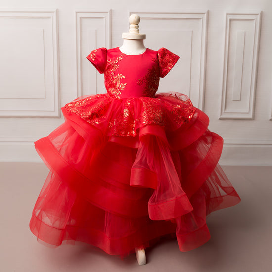 Hadley Dress (Red) – Itty Bitty Toes
