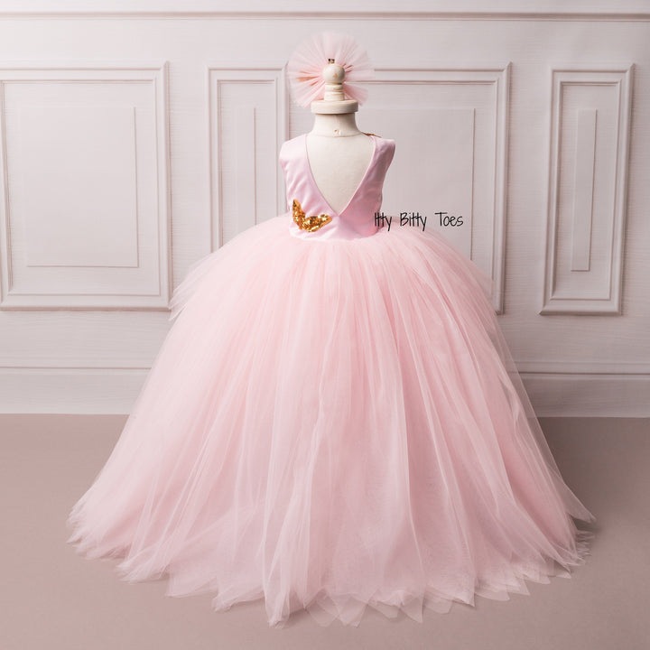 Sasha Dress (Pink) - Couture - Itty Bitty Toes