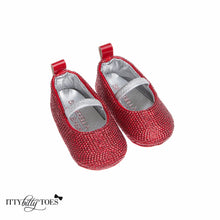 Red Sequin Sandals - Shoes - Itty Bitty Toes